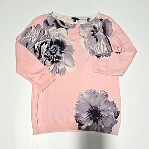 Talbots floral sweater